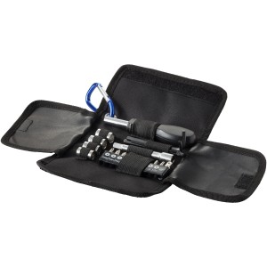 19 db-os szersz�mk�szlet, fekete/k�k