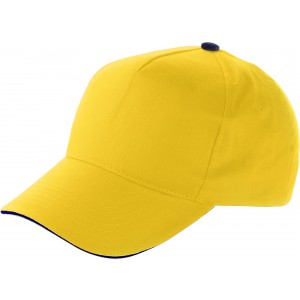 5 paneles baseballsapka, s�rga