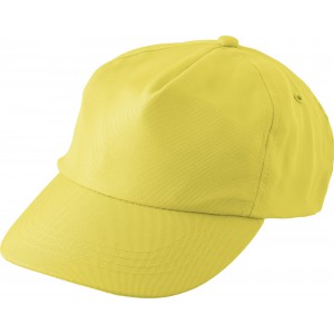 5 paneles RPET baseballsapka, s�rga