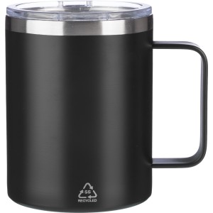 Duplafal�, rozsdamentes ac�l b�gre, 300 ml, fekete