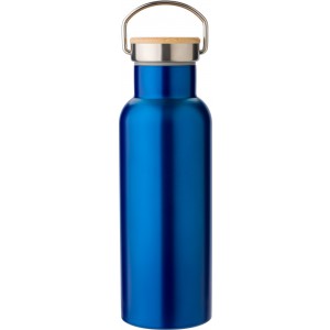 Duplafal� rozsdamentes ac�l palack, 500 ml, k�k