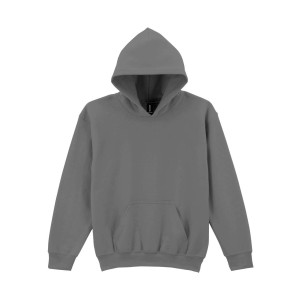 Gildan Heavy kapucnis gyerekpul�ver, Charcoal