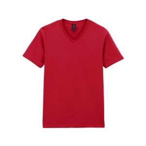 Gildan SoftStyle f�rfi V-nyak� p�l�, Cherry Red
