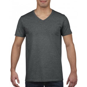 Gildan SoftStyle f�rfi V-nyak� p�l�, Dark Heather