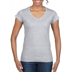 Gildan SoftStyle n�i V-nyak� p�l�, RS Sport Grey