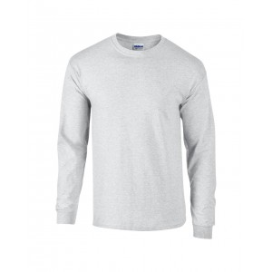 Gildan Ultra f�rfi hossz�ujj� p�l�, Ash Grey