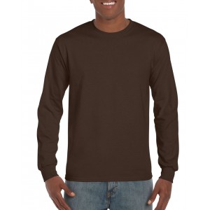 Gildan Ultra f�rfi hossz�ujj� p�l�, Dark Chocolate