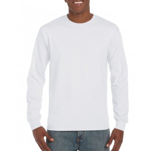 Gildan Ultra f�rfi hossz�ujj� p�l�, White