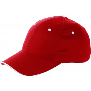 Hill 6 paneles t�p�z�ras baseballsapka, piros