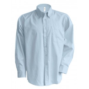 Kariban Easy Care hossz�ujj� ing, Oxford Blue