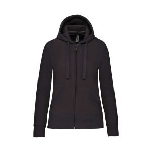 Kariban n�i cipz�ros pul�ver, Dark Grey