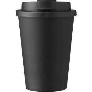 K�v�spoh�r csavaros fed�llel, 350 ml, fekete