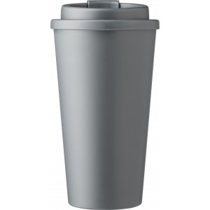 K�v�spoh�r csavaros fed�llel, 475 ml, sz�rke