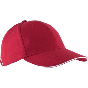 Kup Orlando 6 paneles sapka, Red/White