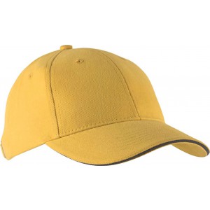 Kup Orlando 6 paneles sapka, Yellow/Slate Grey