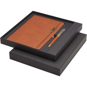 Legato A5 f�zet �s rollerball k�szlet, barna