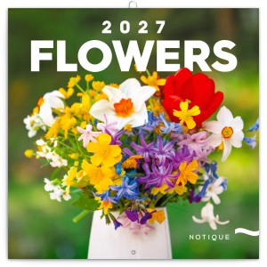 Lemeznapt�r Flowers 2027, 30 x 30 cm