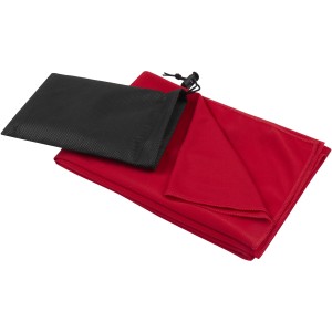 Lucas RPET sportt�r�lk�z�, 50x100 cm, piros