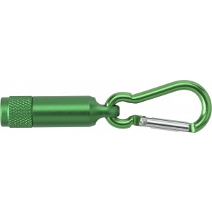 Mini l�mpa karabinerrel, z�ld