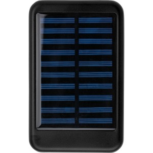 Napelemes powerbank, alum�nium, fekete