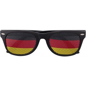 Napszem�veg z�szl�val, fekete/piros