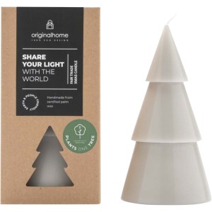 Originalhome kar�csonyfa gyertya, L, sz�rke