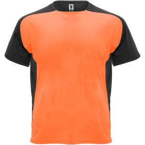 Roly Bugatti r�vid ujj� gyerek sportp�l�, fluor orange, solid black