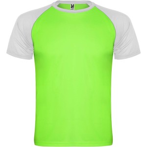 Roly Indianapolis r�vid ujj� gyerek sportp�l�, fluor green, white