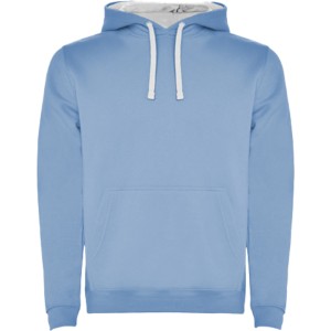 Roly Urban gyerek kapucnis pul�ver, Sky blue, White