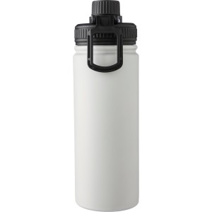 Rozsdamentes ac�l duplafal� palack, 500 ml, feh�r