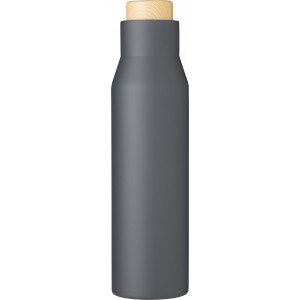Rozsdamentes ac�l, duplafal� palack, 500 ml, sz�rke