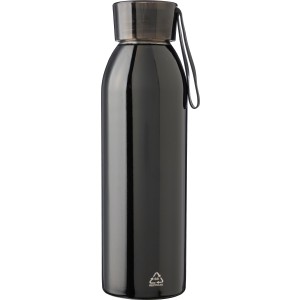 Rozsdamentes ac�l egyfal� palack, 650 ml, fekete