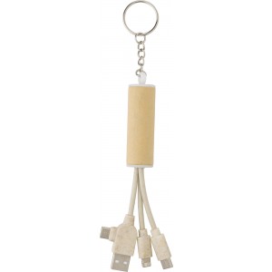 USB t�lt�k�bel �s kulcstart�, barna